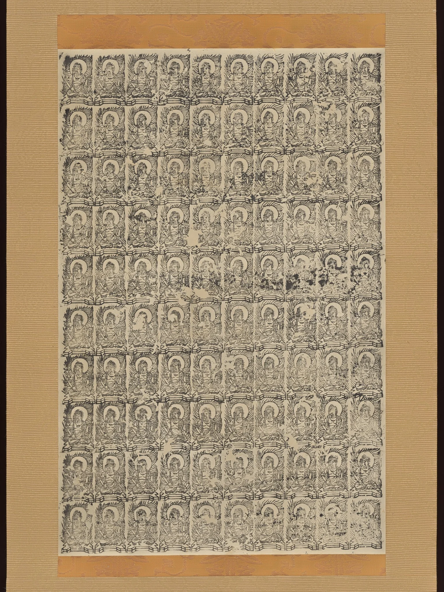 Stamped Images of the Wisdom King Fudō (Acala), by Unknown, unspecified, 1400