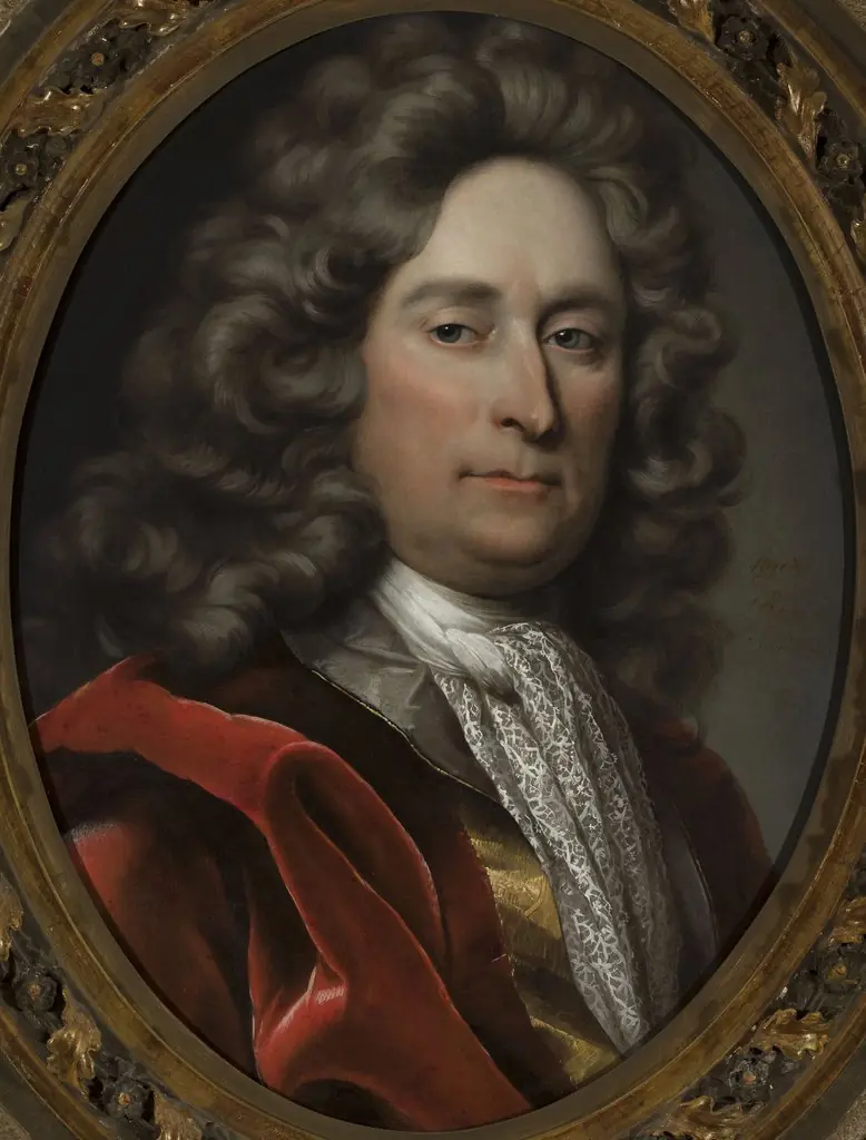 Portrait of a man in a grey wig