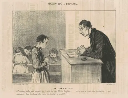 Le leçon d'histoire