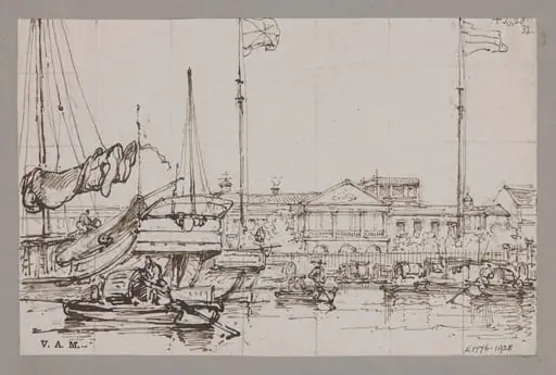View of East India Company's Factory, Canton