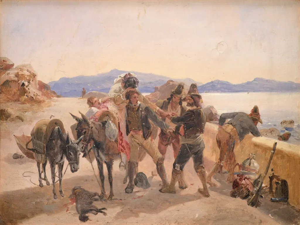 Robbers Attacking Travellers