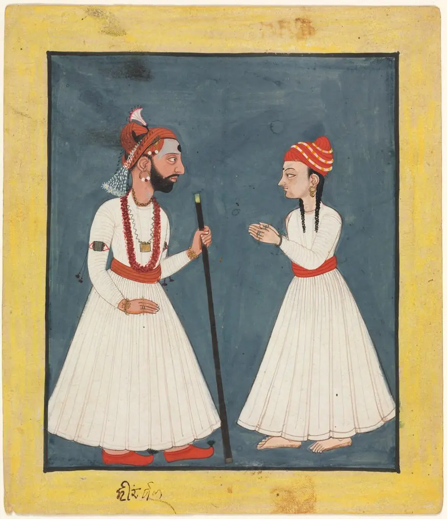 Raja Shamsher Sen with a Youth