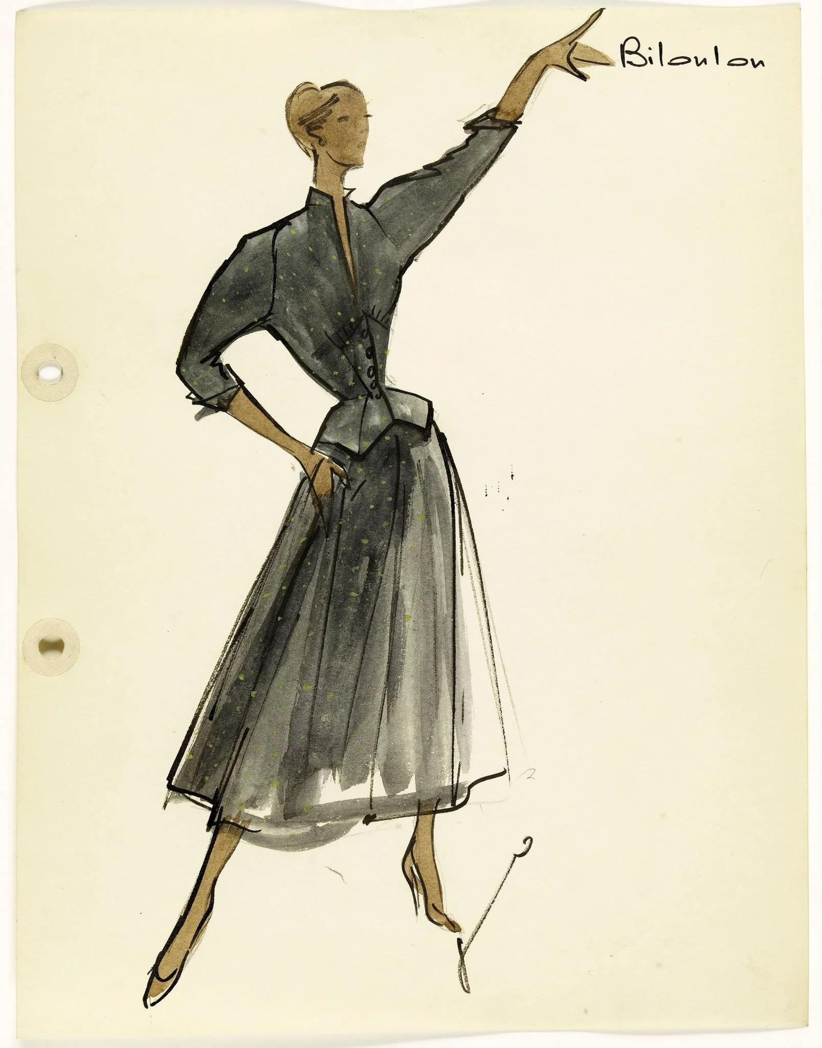 'Biloulou', by Carven, 1951