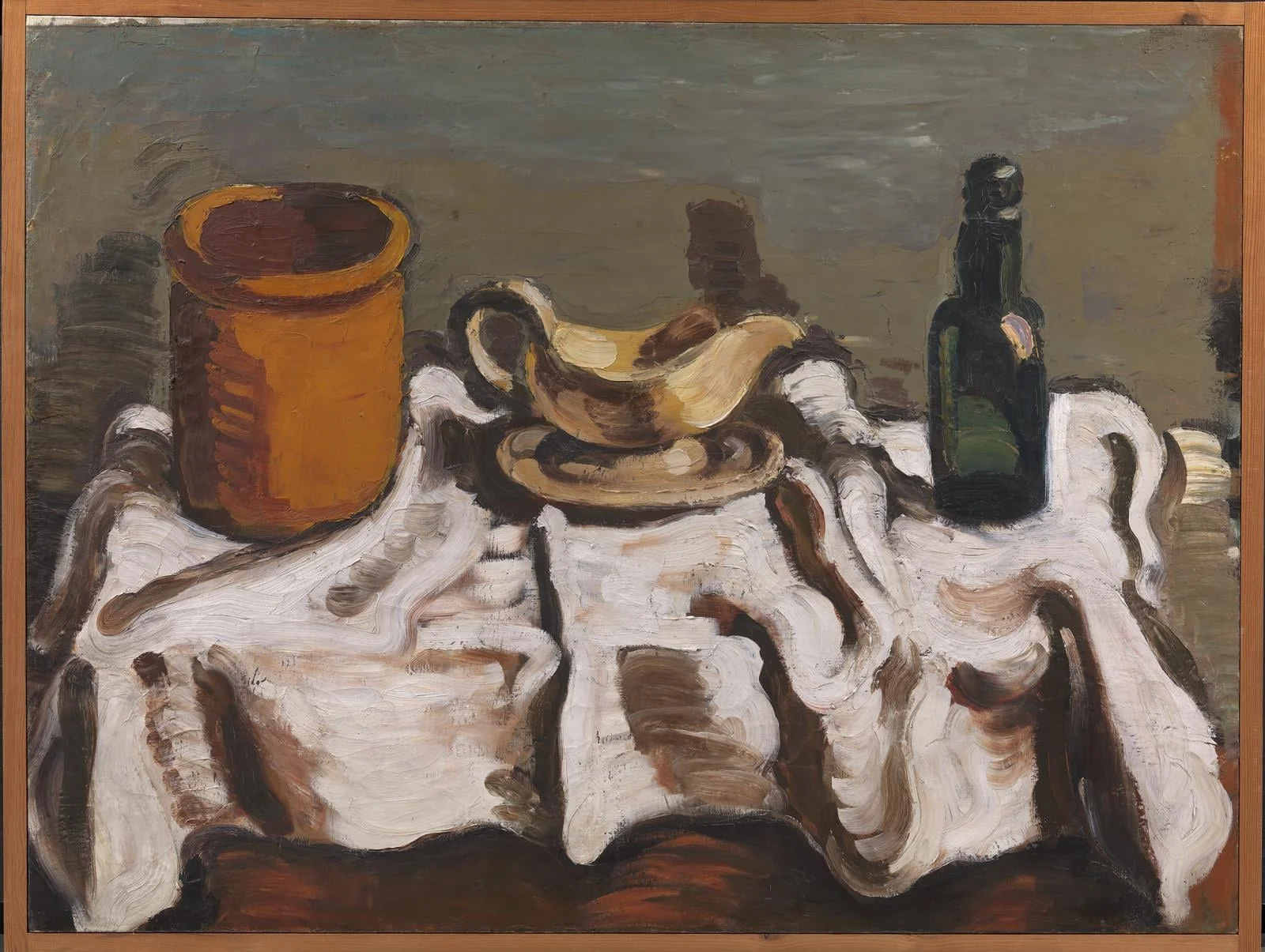 Still Life with a Jar, a Sauceboat and a Bottle, by Unknown, unspecified, 1920
