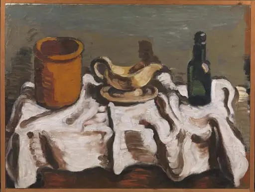 Still Life with a Jar, a Sauceboat and a Bottle