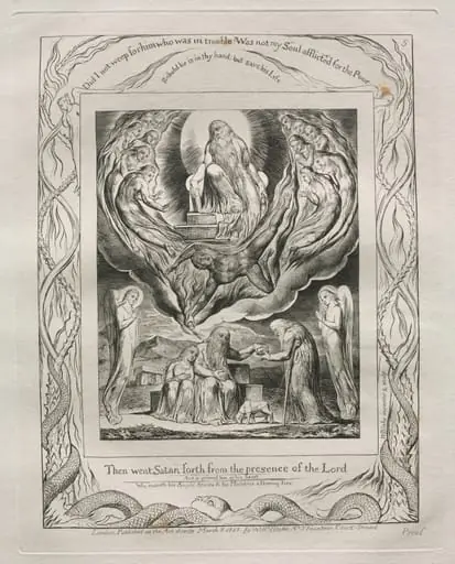 The Book of Job: Pl. 5, Then went Satan forth from the presence of the Lord