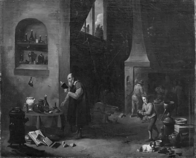 Laboratory Worker in his Laboratory