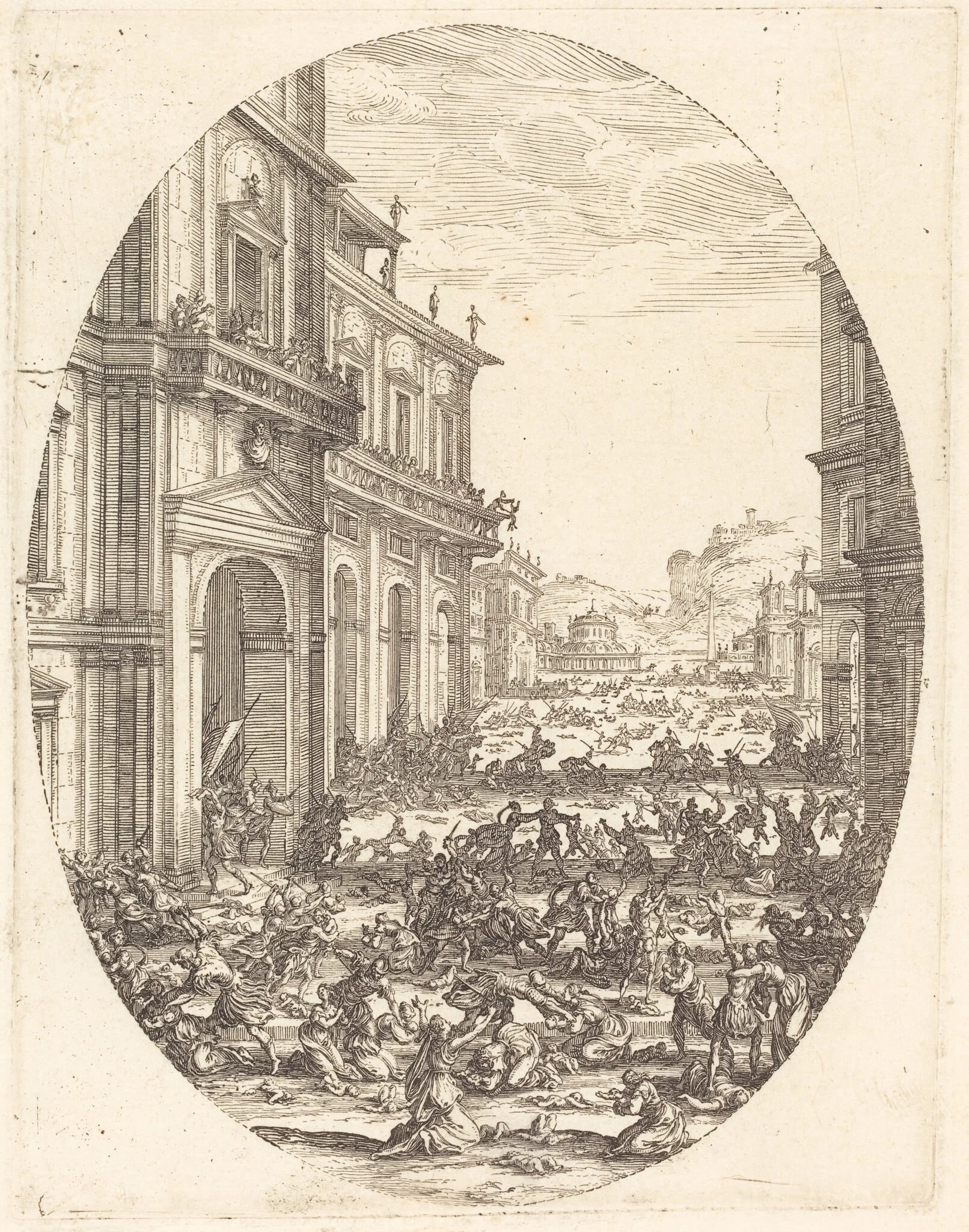 The Massacre of the Innocents, by Jacques Callot, ink, 1619