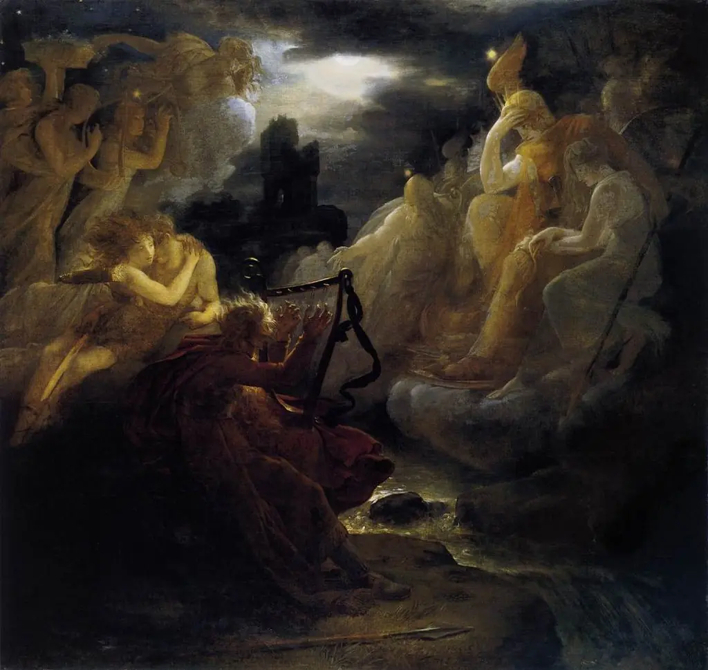 Ossian Awakening the Spirits on the Banks of the Lora with the Sound of his Harp