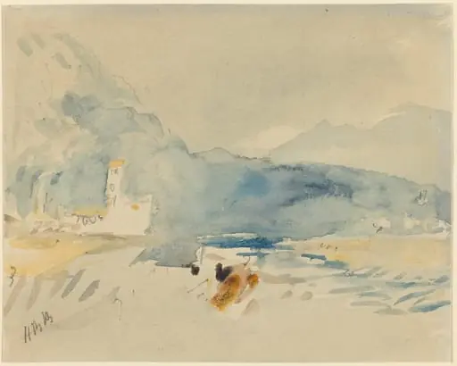 A Landscape with Mountains and a Stream