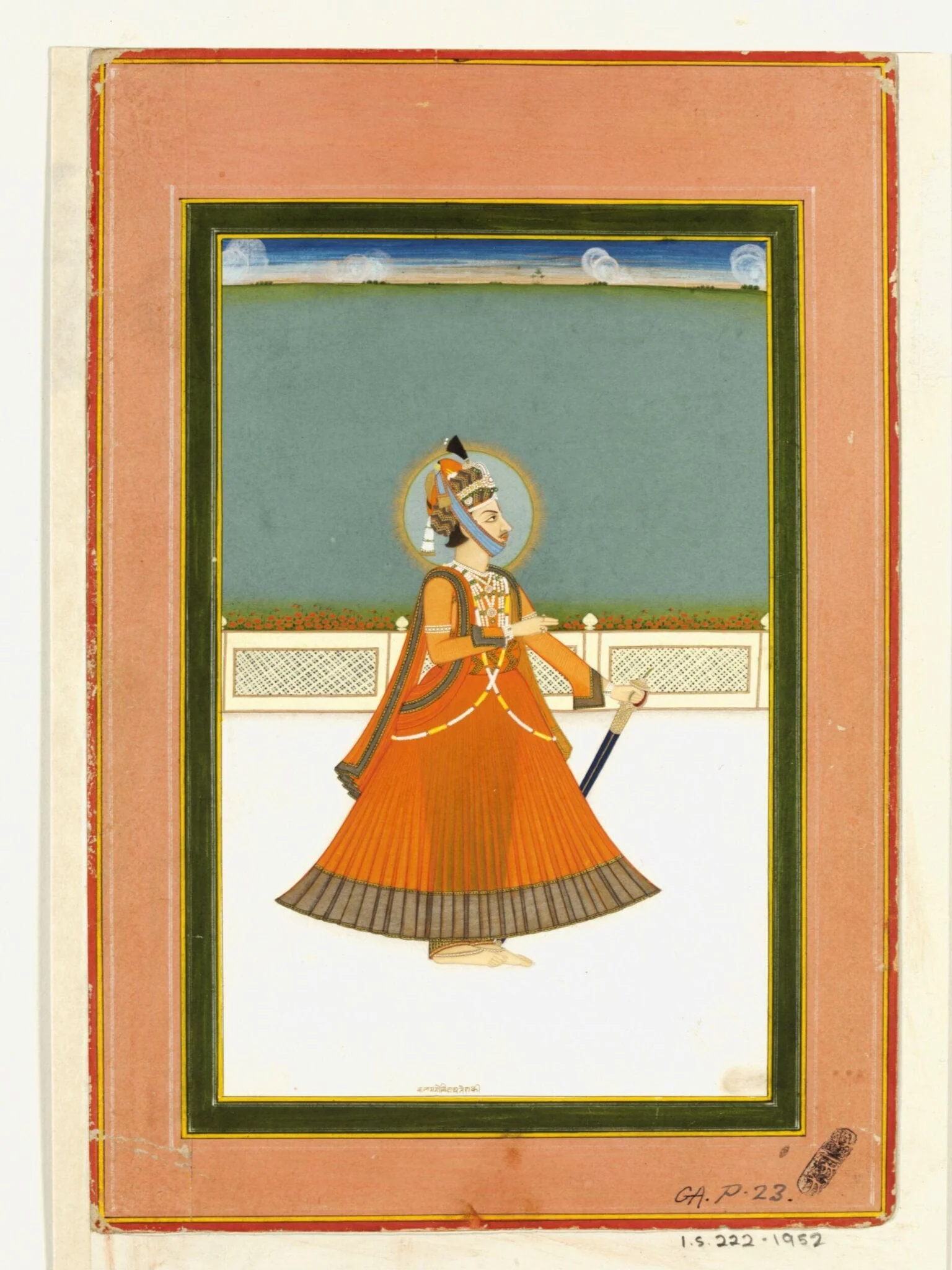 Raja Jai Singh III, by Gobinda, paint, 1830