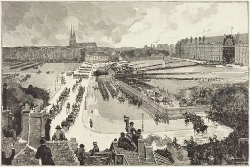 Les Honneurs militaires rendus à la Depouille mortelle de L'Amiral Courbet
