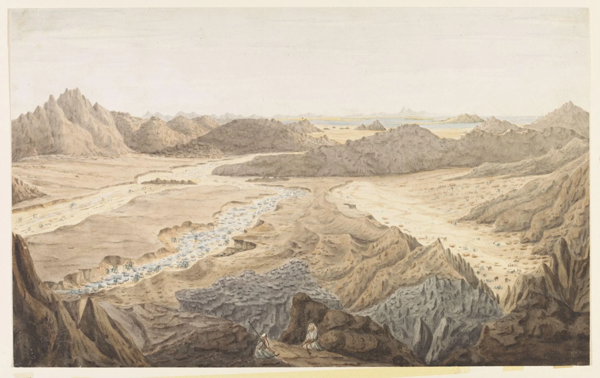 View from the Mountains on the Peninsula of Sinai