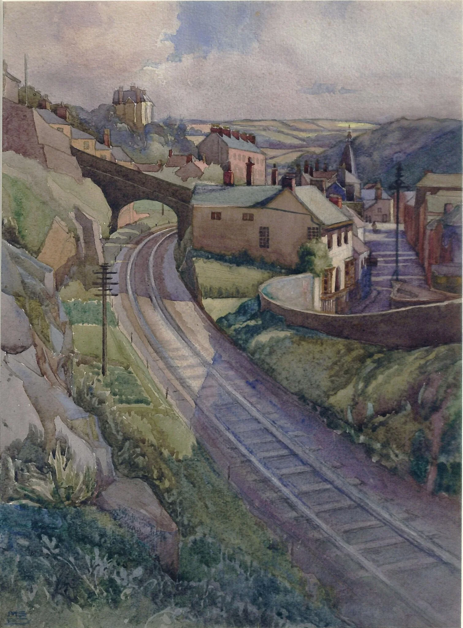 Approaching Bideford Station