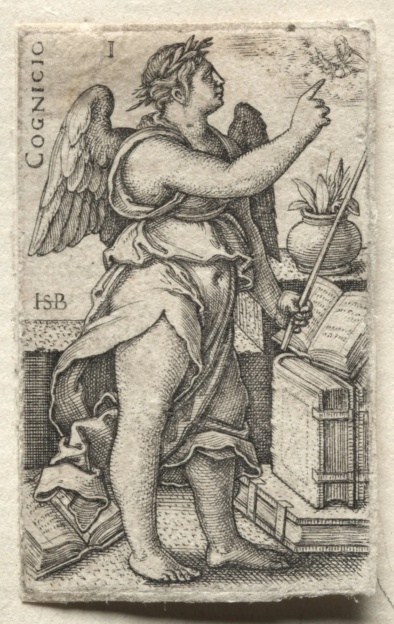 The Knowledge of God and the Seven Cardinal Virtues, by Sebald Beham, 1535