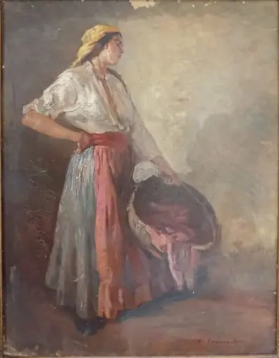 Țărancă cu coș