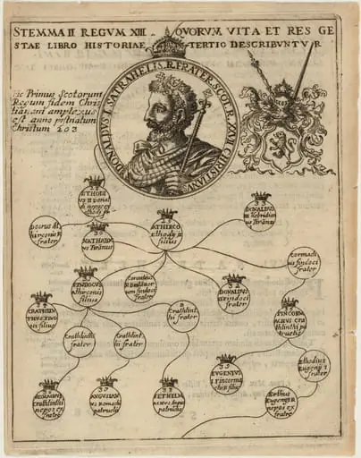 Donald I of Scotland with Geneology