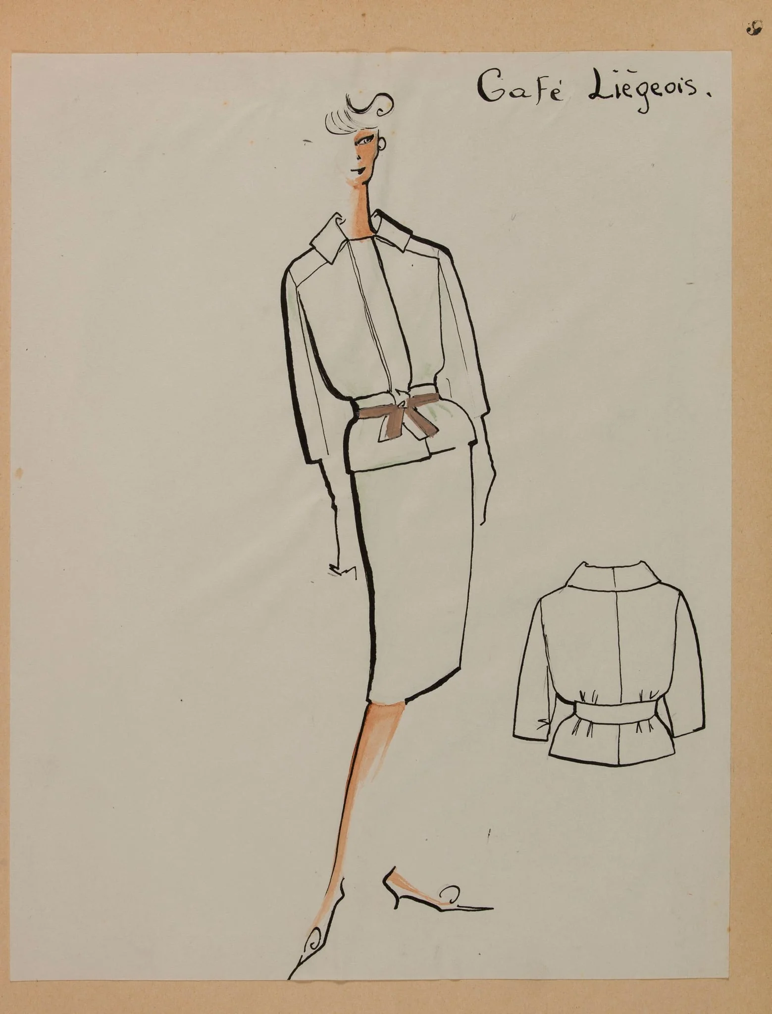 Café liégeois, by Marie-Louise Carven, 1958