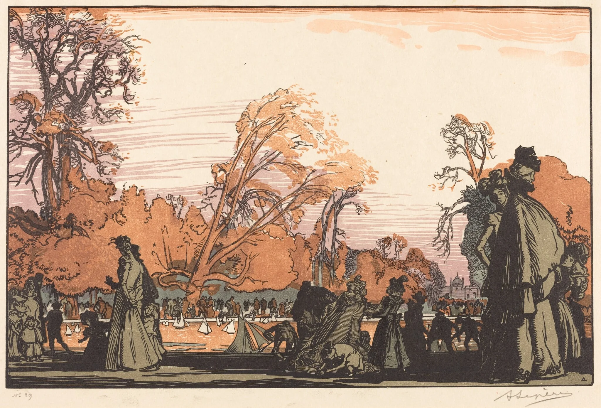 Pond in the Tuileries (Le bassin des Tuileries)