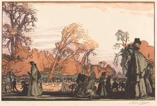 Pond in the Tuileries (Le bassin des Tuileries)