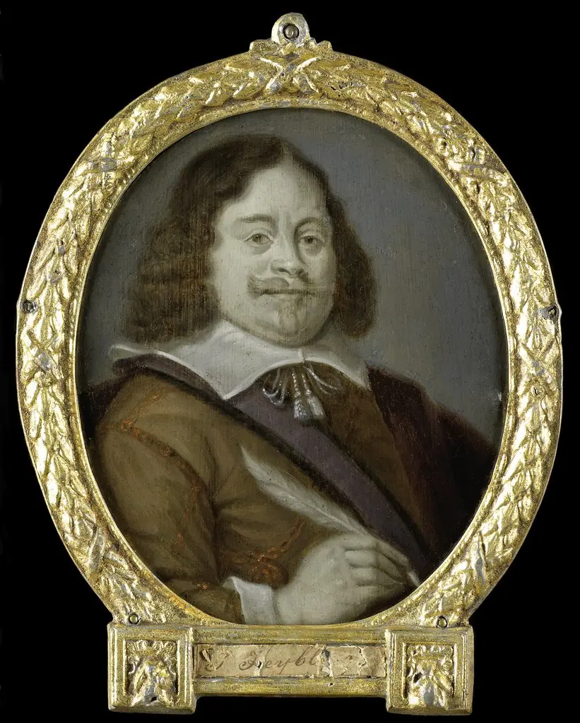 Portrait of Joannes Cools (born 1611), Jurist, Historian and Latin Poet in Hoorn