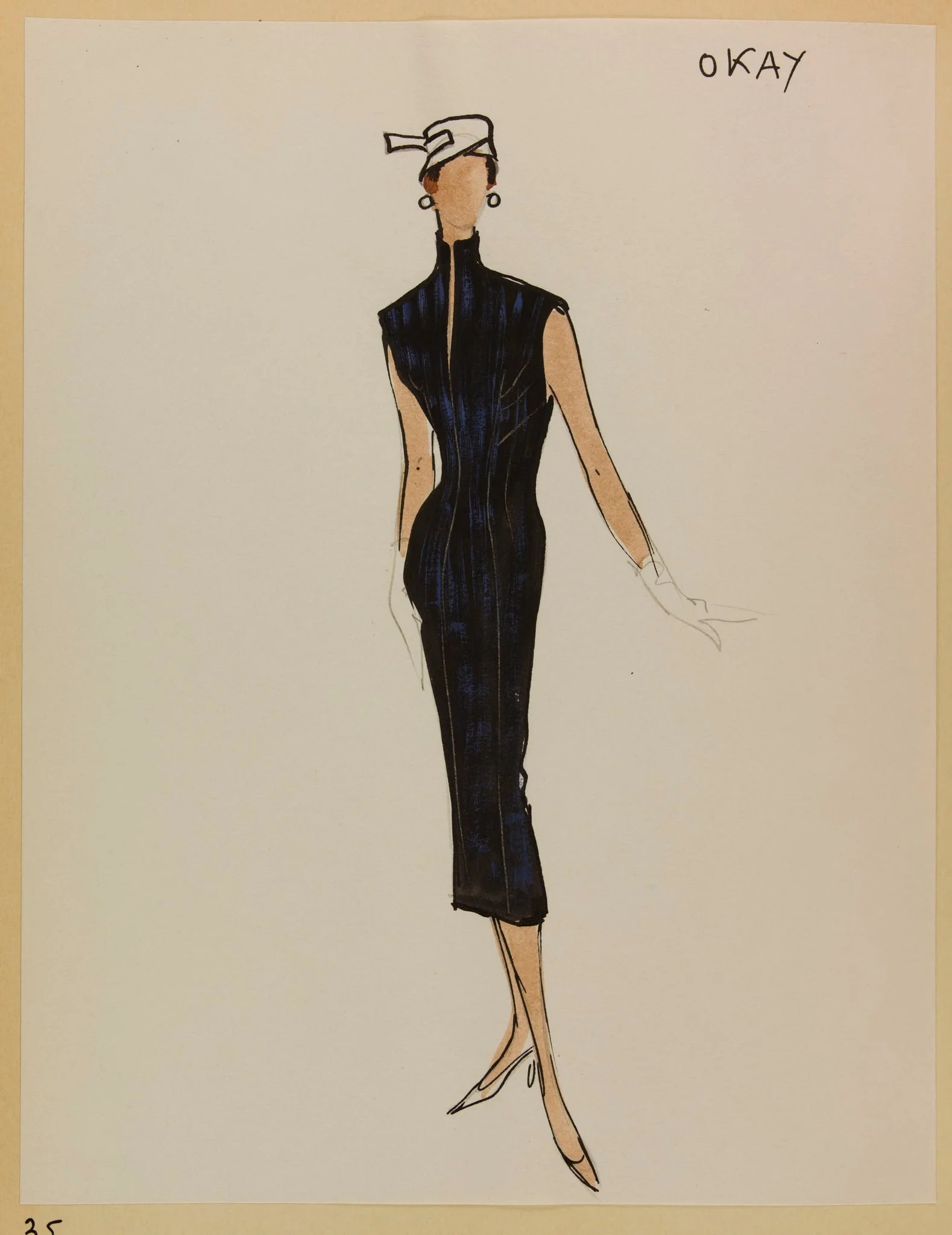 Okay, by Marie-Louise Carven, 1955