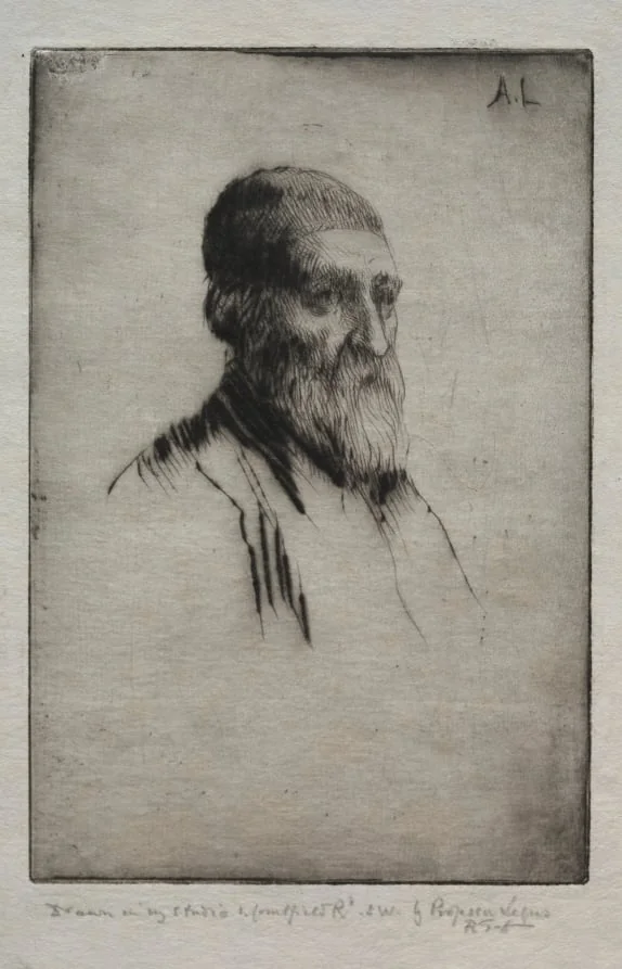Head of a Man, by Alphonse Legros, 1884