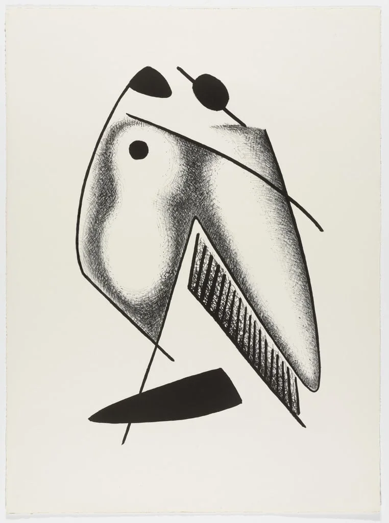 Untitled, by Alexander Archipenko, ink, 1963