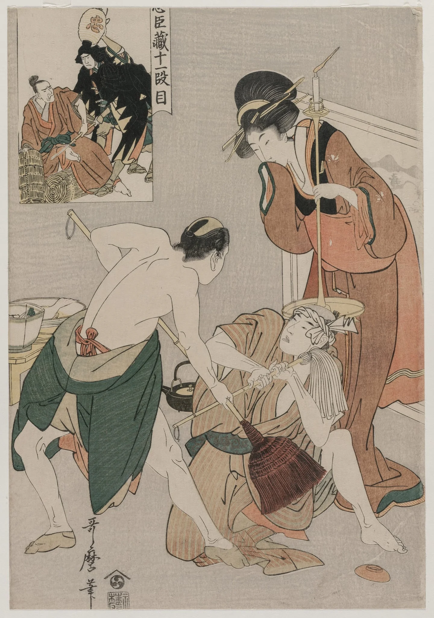 Chushingura: Act XI of The Storehouse of Loyalty, by Kitagawa Utamaro, 1794