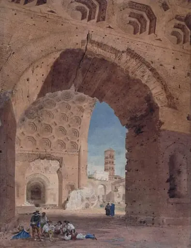 Ruins of the basilica of Constantine, Rome