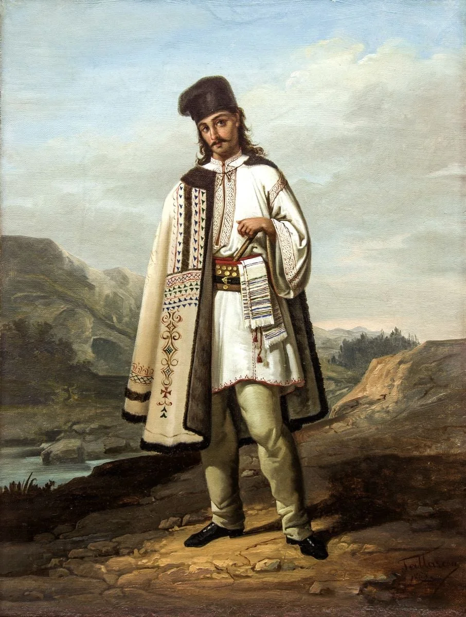 Țăran din Câmpulung-Muscel, by Gheorghe M. Tattarescu, 1868