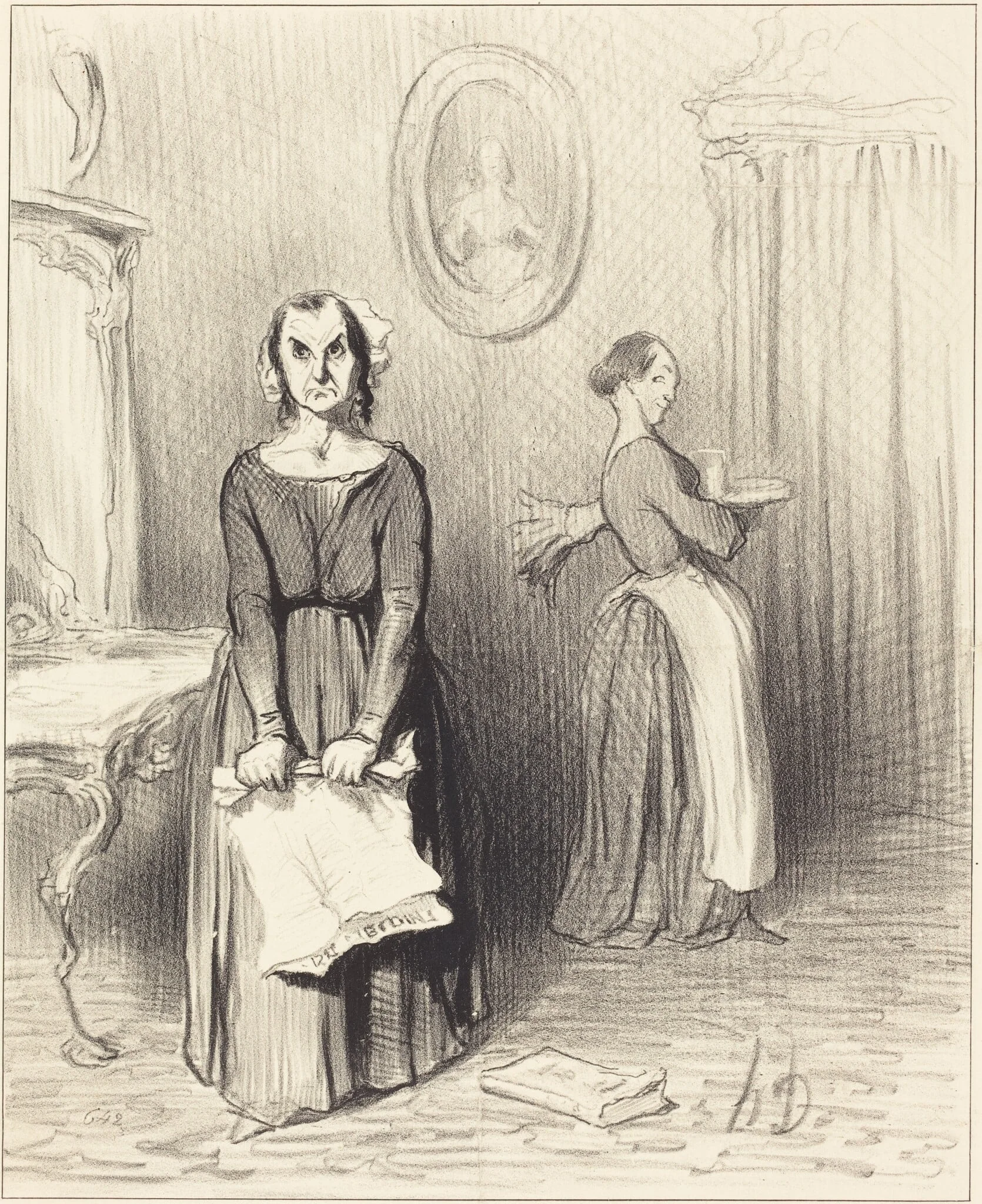 Ce Journal trouve mon ouvrage pitoyable..., by Honoré Daumier, ink, 1844