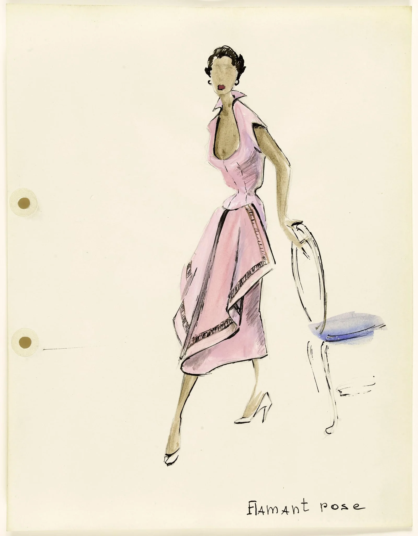'Flamant rose', by Marie-Louise Carven, 1951