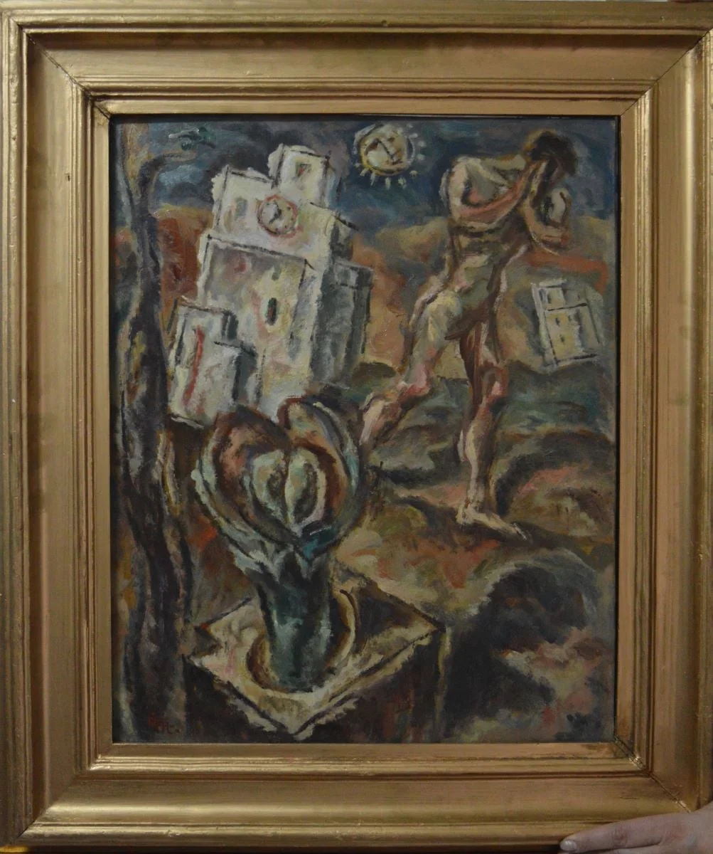 Compoziție suprarealistă, by Corneliu Michăilescu, 1936