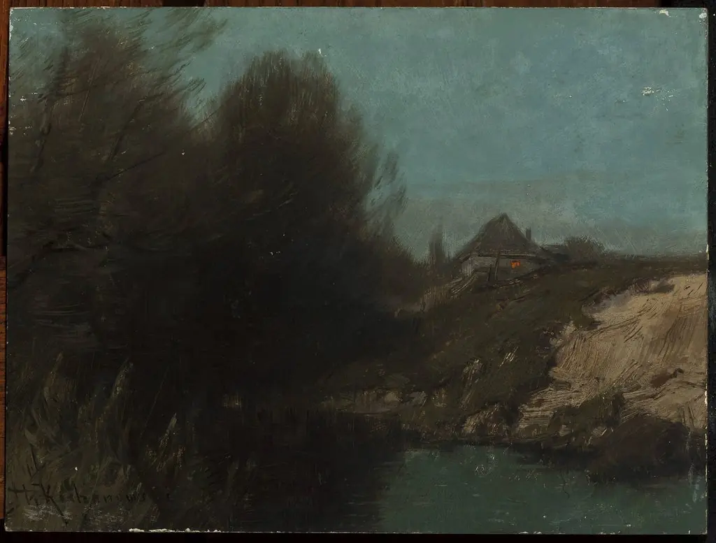 Landscape with a cottage