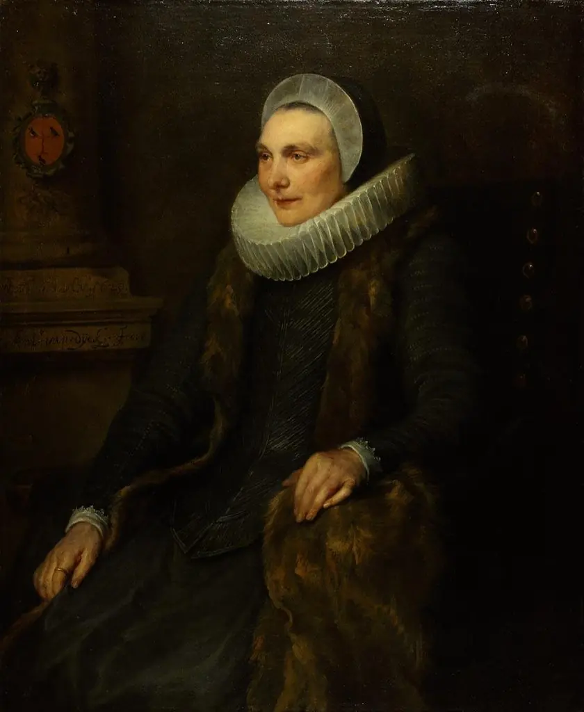 Portrait of Maria Bosschaert, wife of Adriaen Stevens