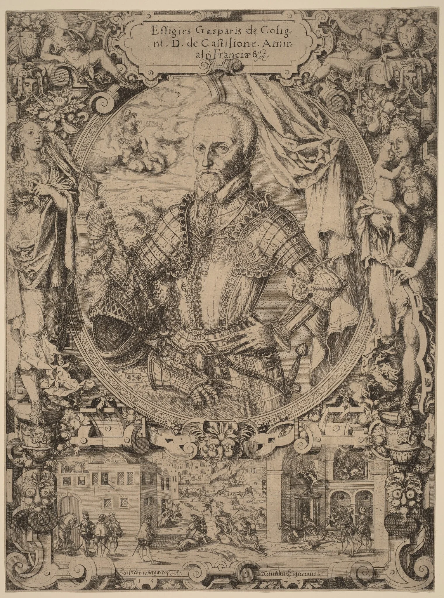 Gaspar de Coligny, by Jost Amman, 1573