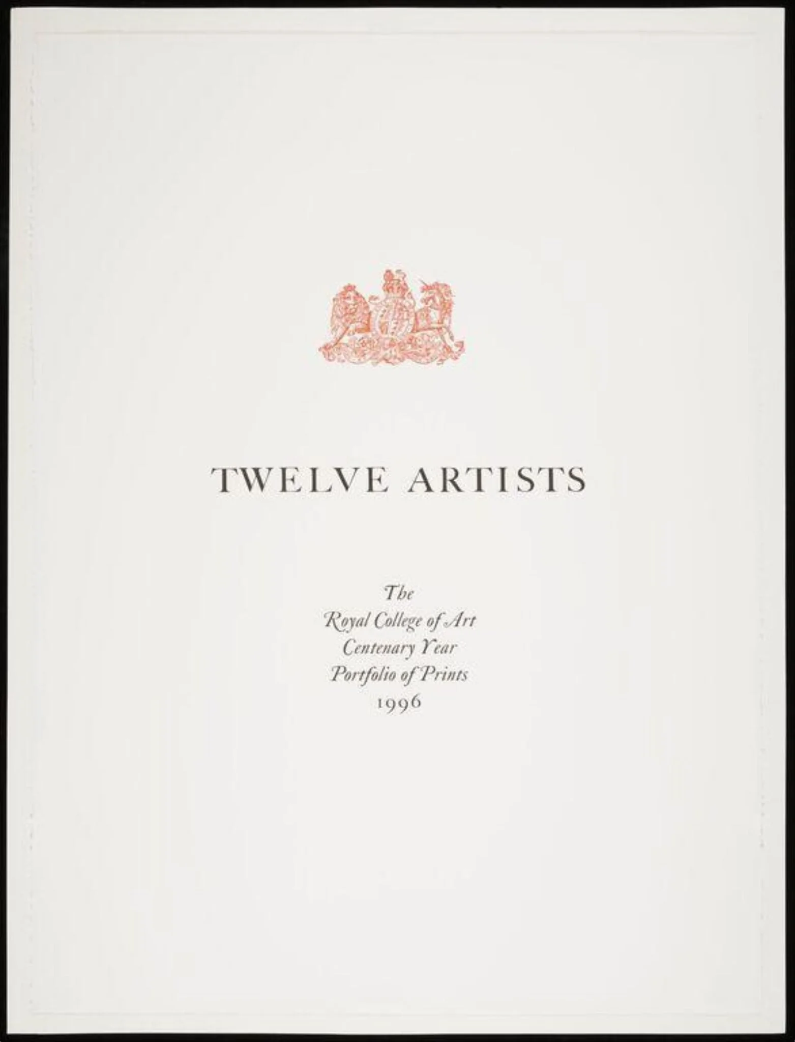 Twelve Artists: The Royal College of Art Centenary Year Portfolio of Prints 1996