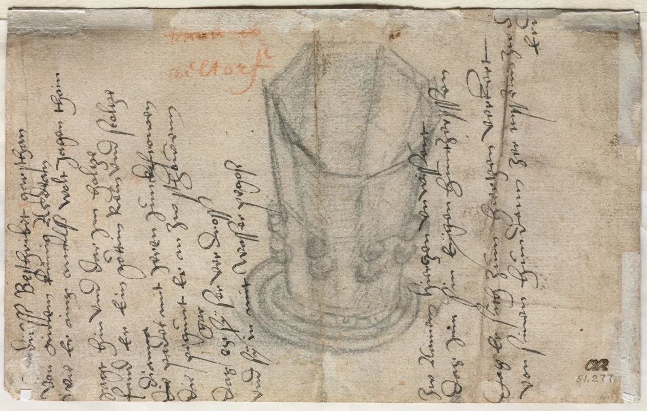Eight-Sided Cup (verso), by Wolfgang Huber, 1513