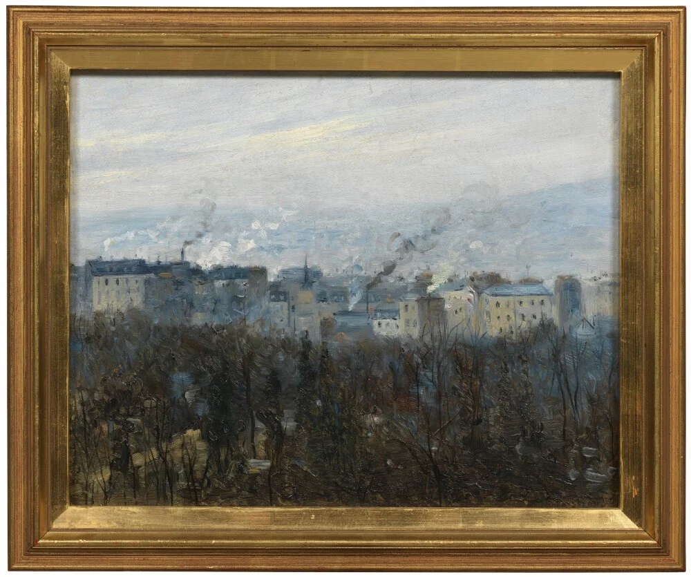 On the Outskirts of the City, by Robert Thegerström, oil, 1898