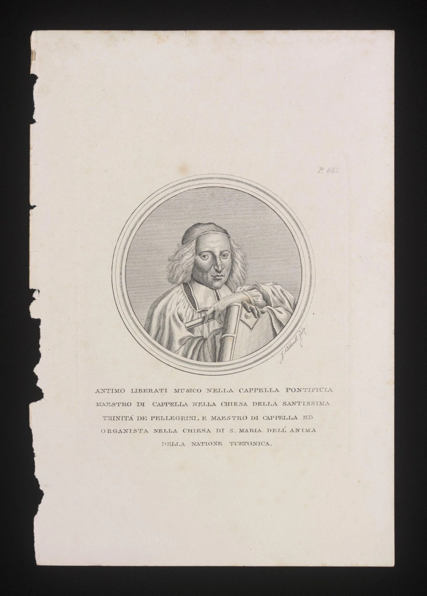 Antimo Liberati, by Unknown, 1750