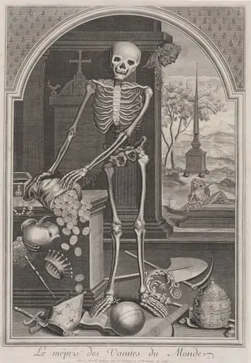 Death with Worldly Vanities