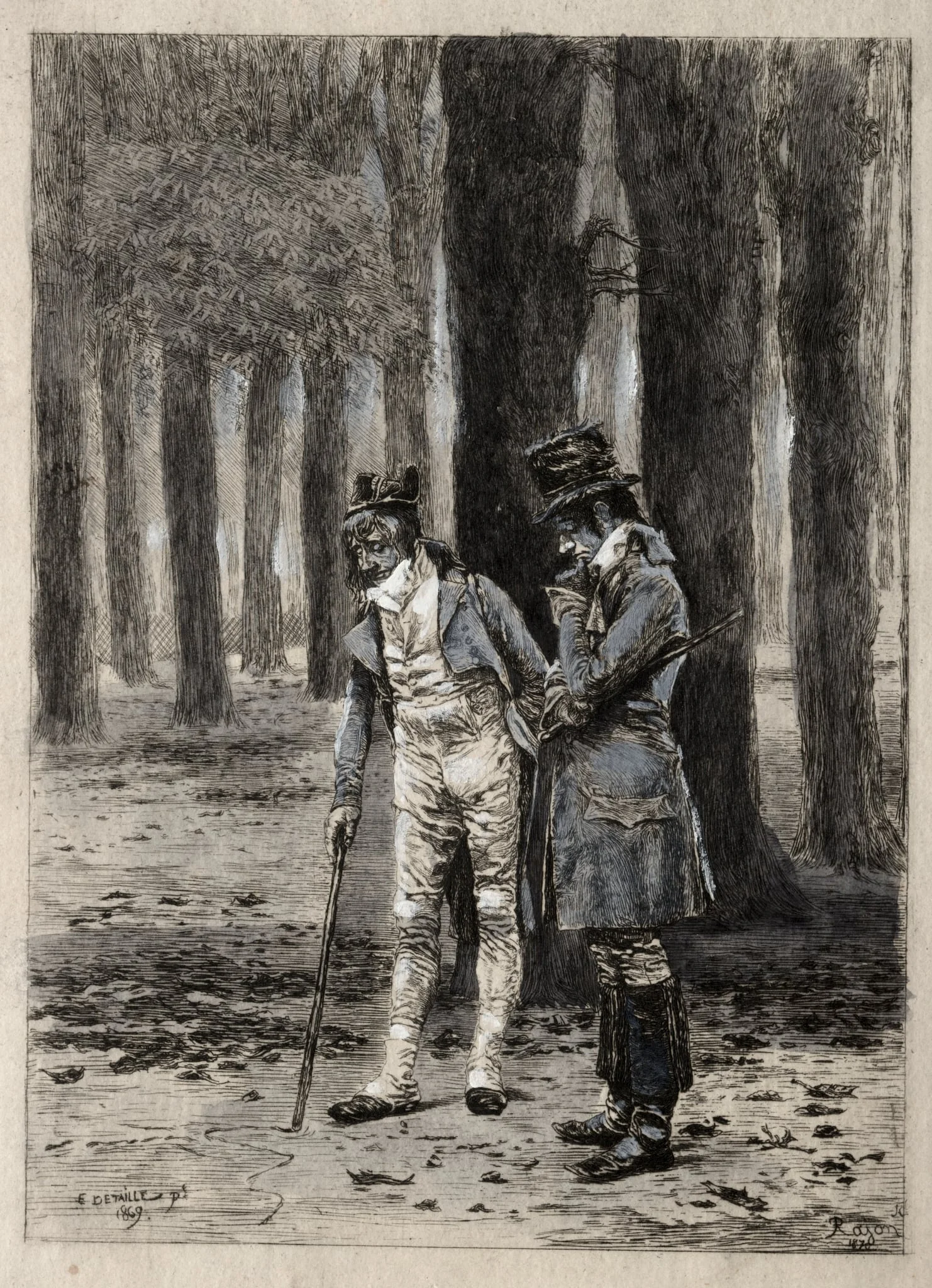 The Plan, by Paul Rajon, 1870