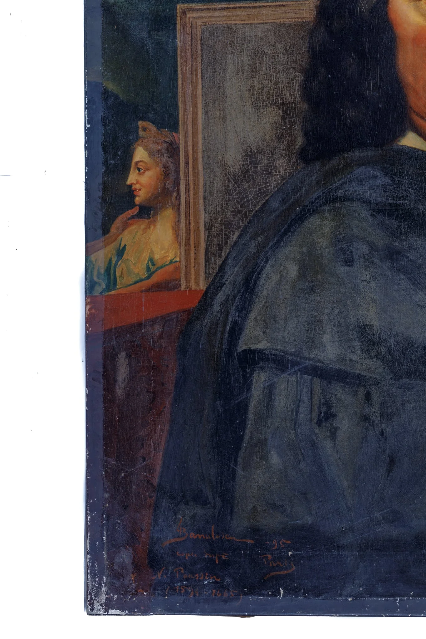 Portret de bărbat (d. Nicolas Poussin), by Bănulescu Gheorghe