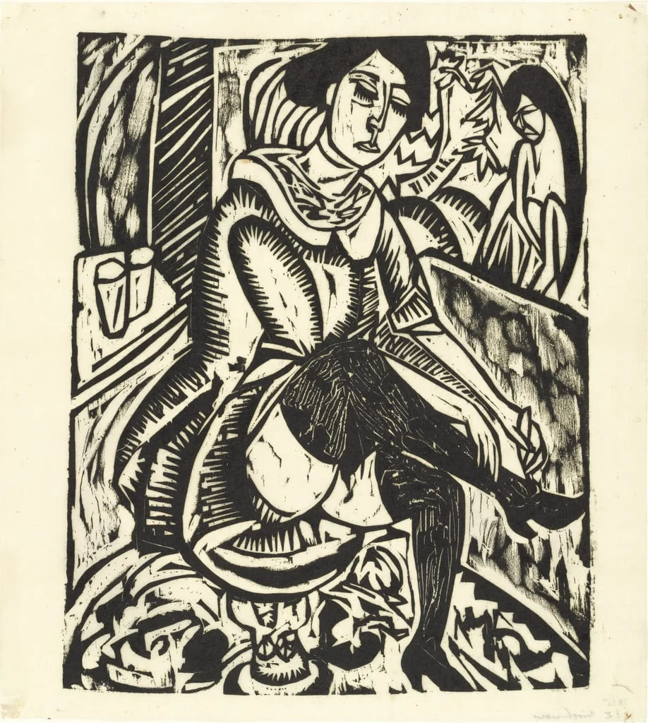 Untitled, by Ernst Ludwig Kirchner, ink, 1912