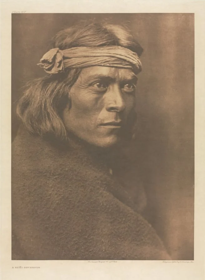 Portfolio XVII, Plate 607: A Zuñi Governor, by Edward S. Curtis, 1905