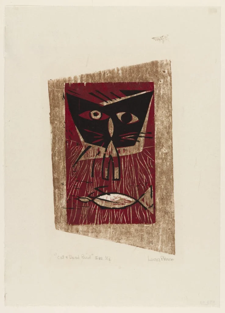 Untitled, by Leona Pierce, ink, 1949