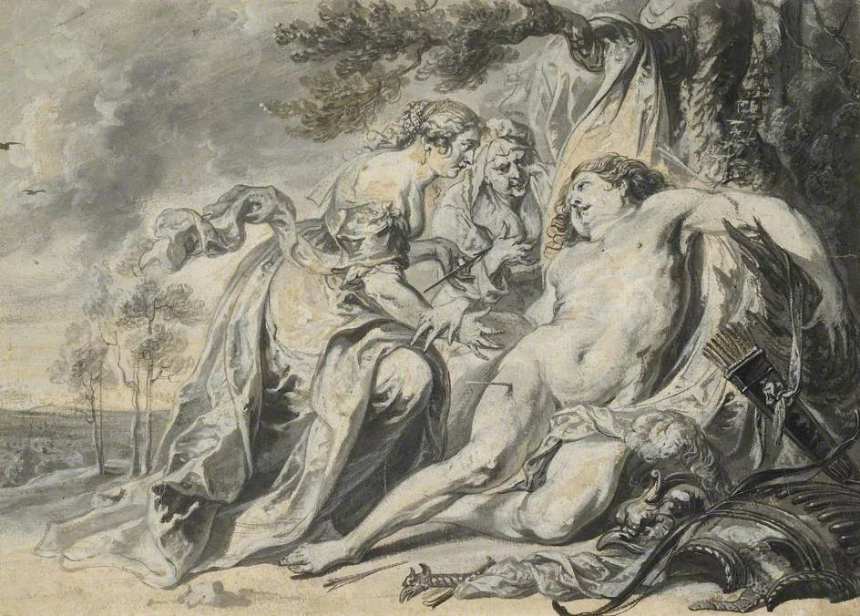 St Sebastian succoured by St Irene, by Jan Thomas van Ieperen, unspecified, 1657