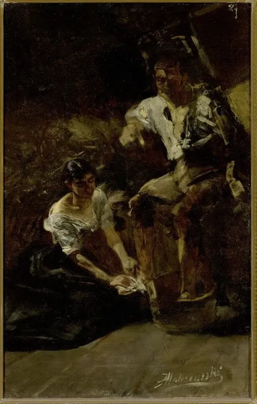 Foot washing (Siberian scene)