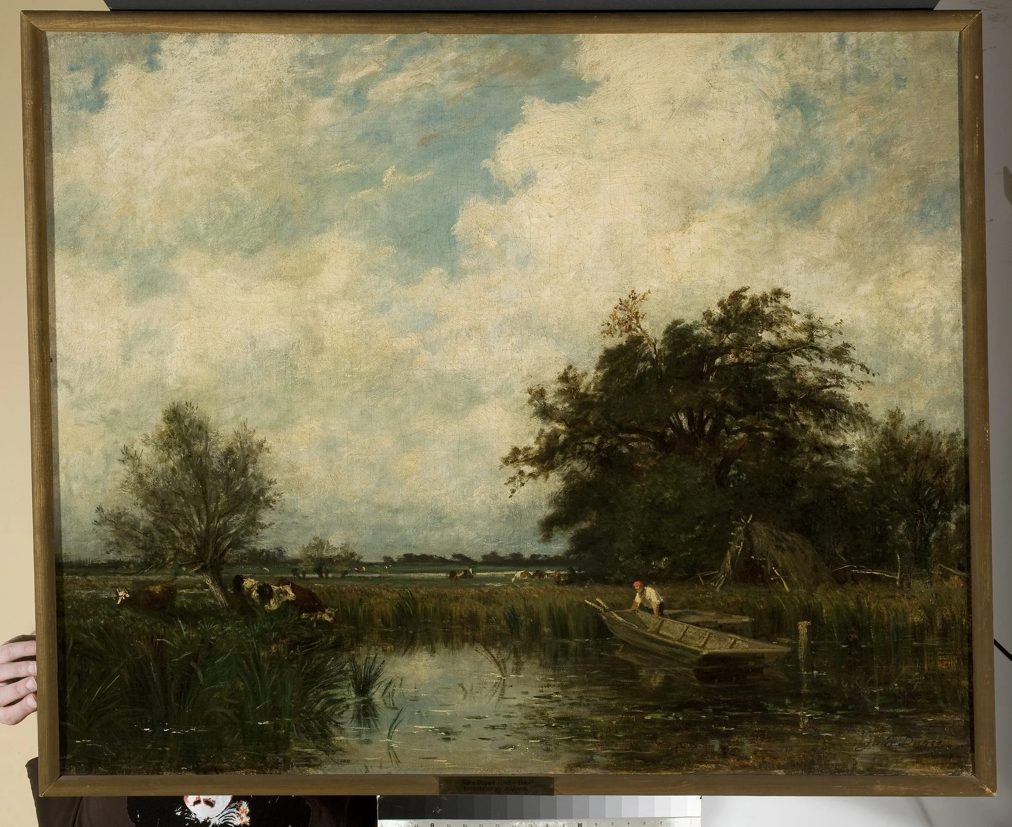 Landscape with a pond
